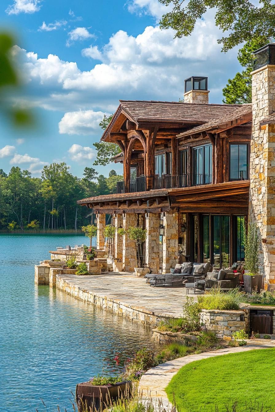Combining Log Construction With Stucco Walls - photo 2