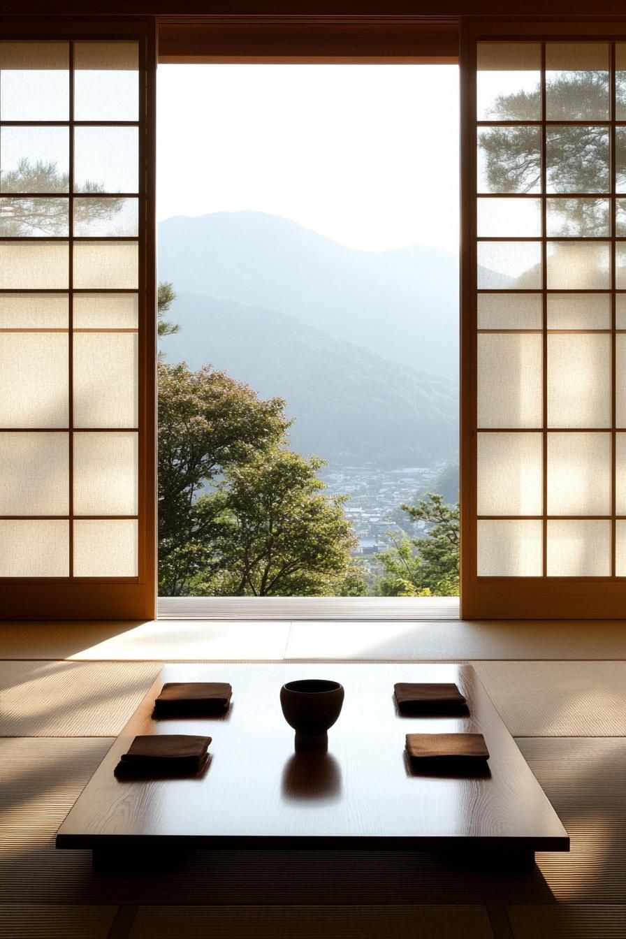 Sliding Shoji Screens as Room Dividers