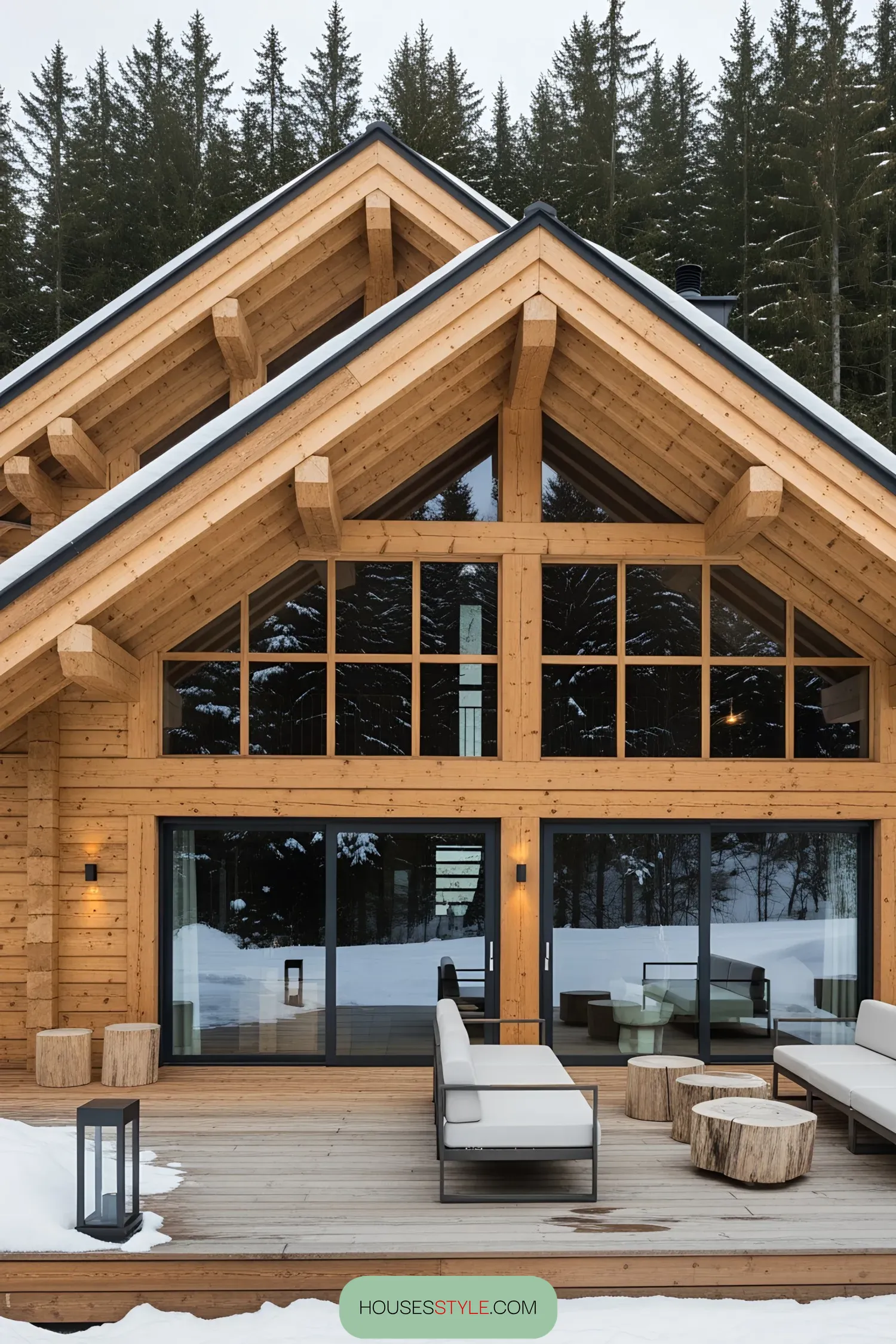 An Alpine Cabin Retreat Rooted in Nature