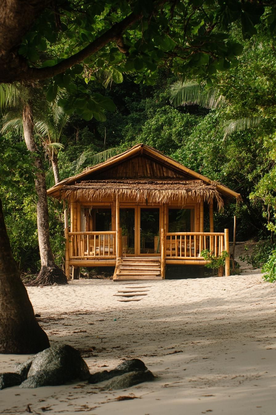 1. Eco-Friendly Bamboo Bungalow