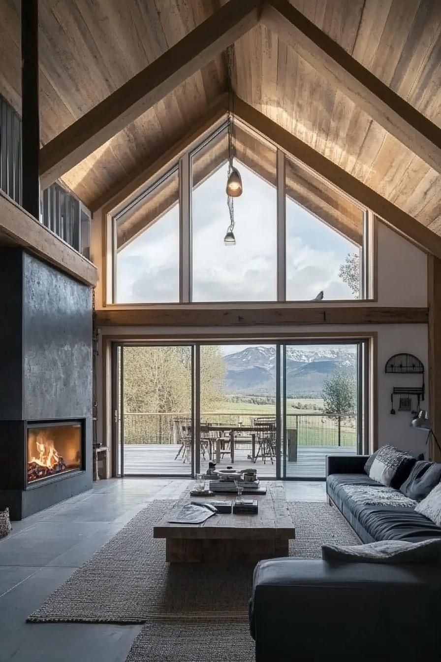 A Living Room Fireplace With Modern Style - photo 2