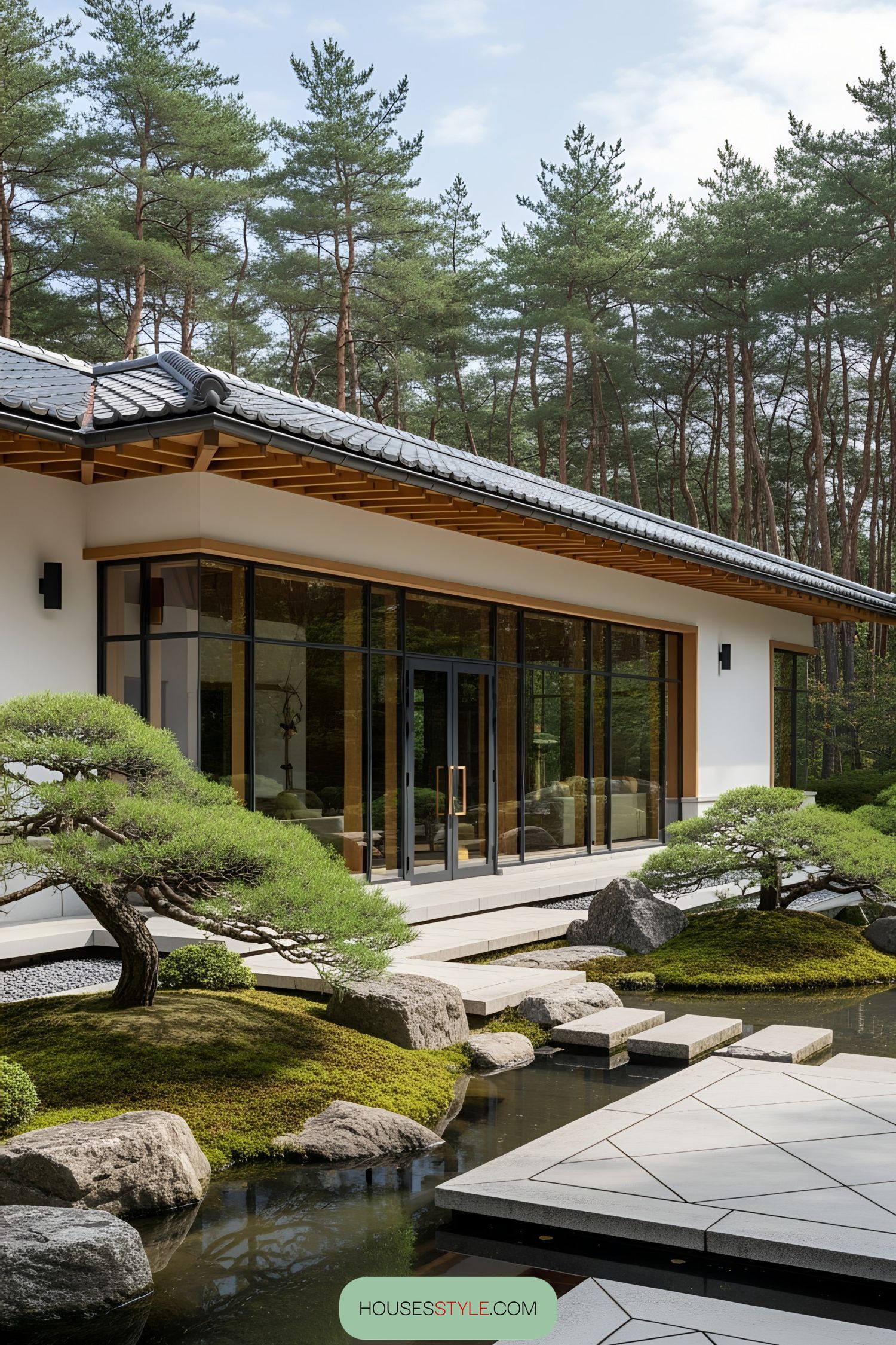 13. Glass and Greenery in Perfect Balance