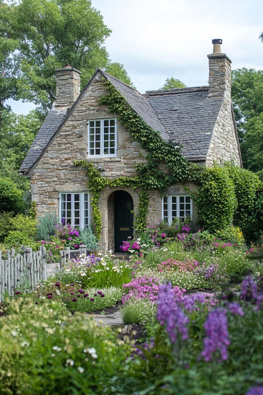Stone Cottage With an Enchanted Garden Setting
