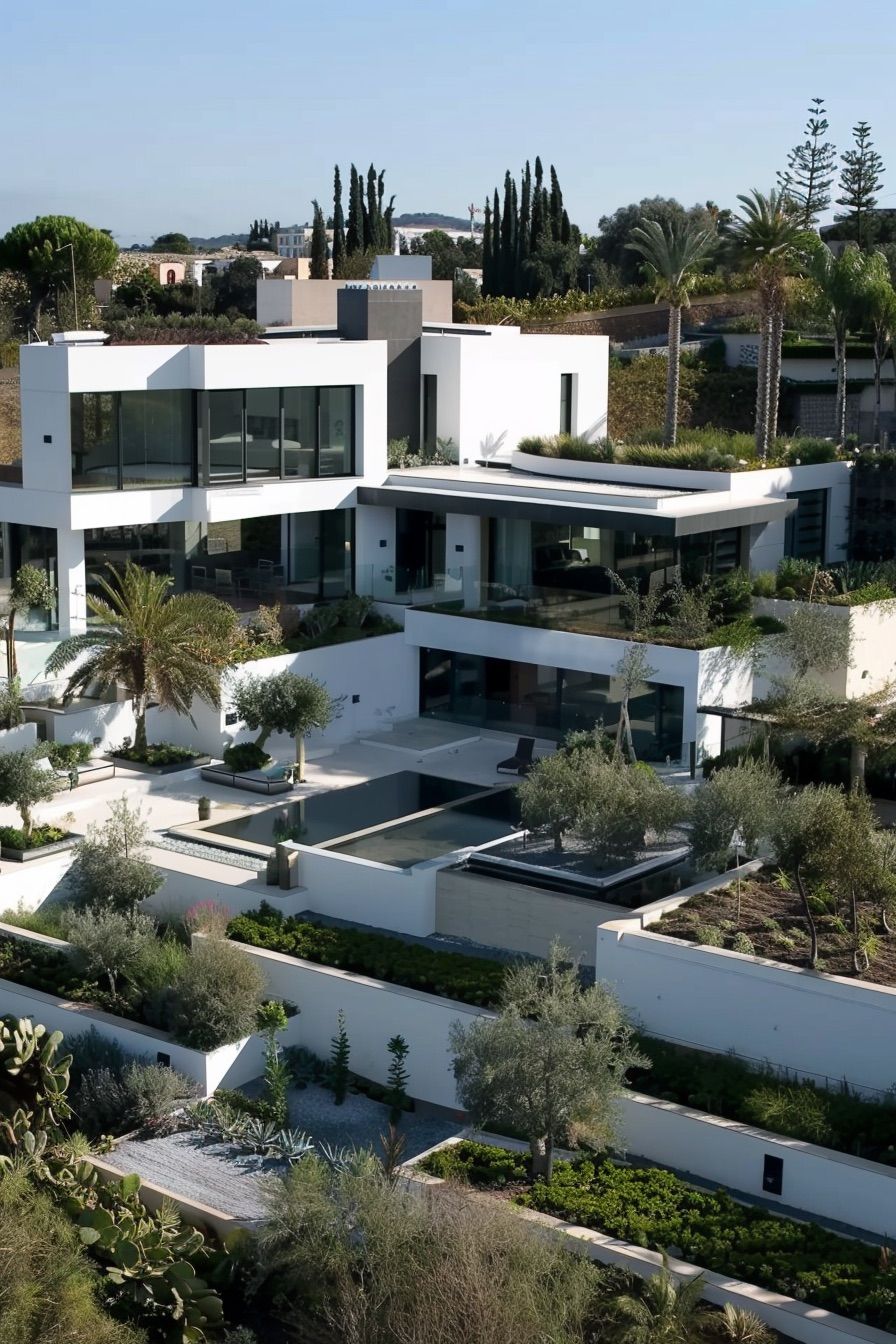 Rooftop Gardens With Olive Trees