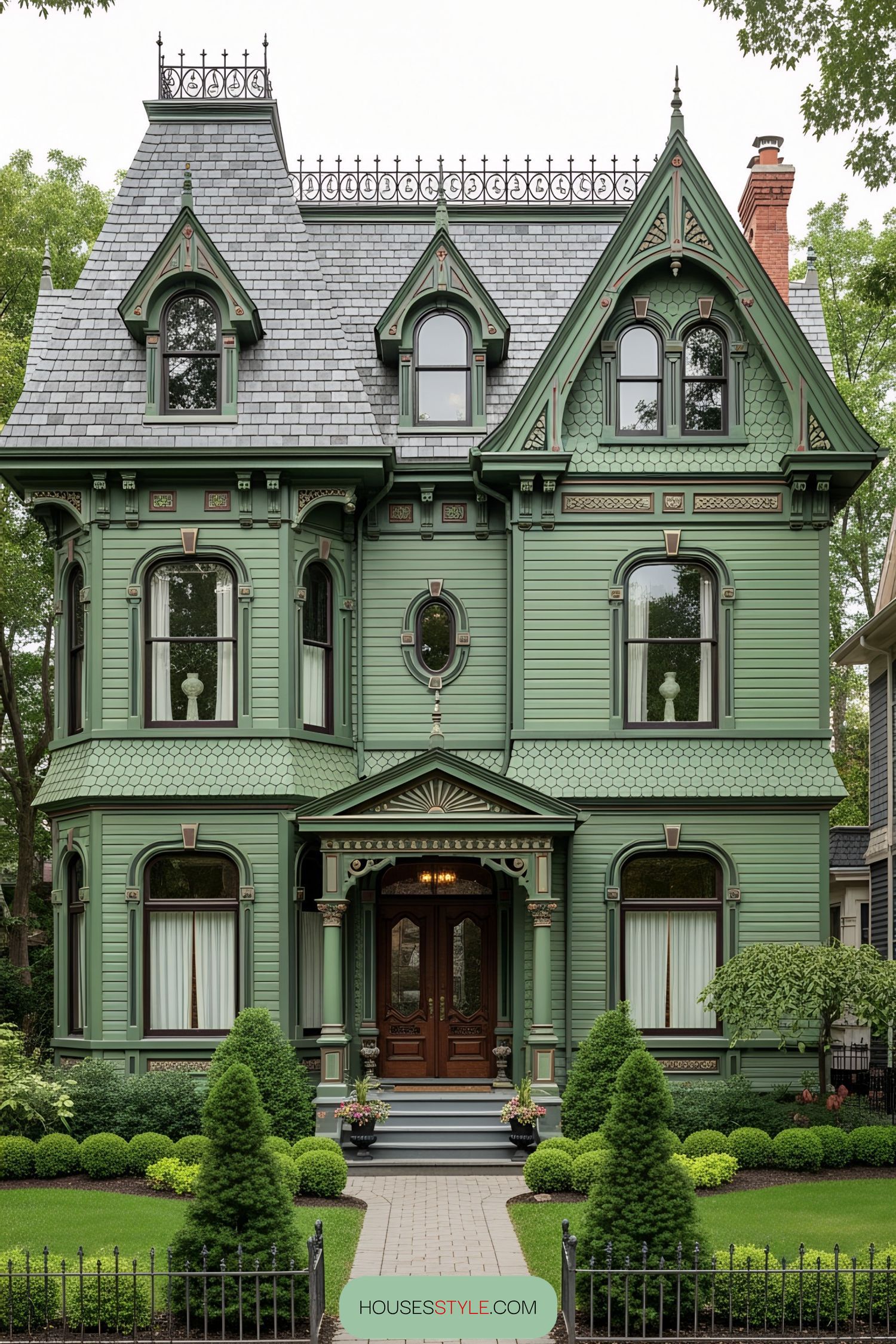 Victorian Splendor Wrapped in Emerald
