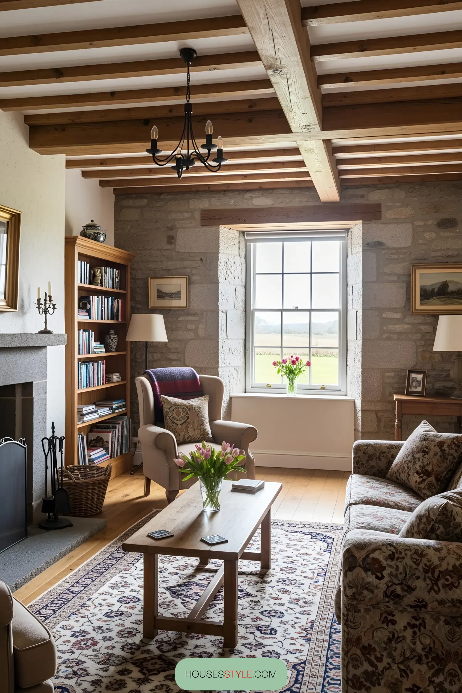 A Beamed Scottish Escape Indoors