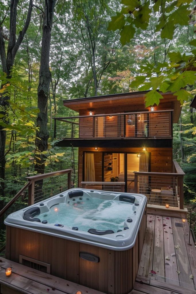 Cabin With an Outdoor Hot Tub - photo 2