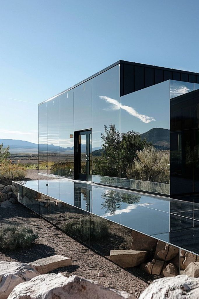 7) Exteriors Wrapped in Mirror Cladding - photo 4