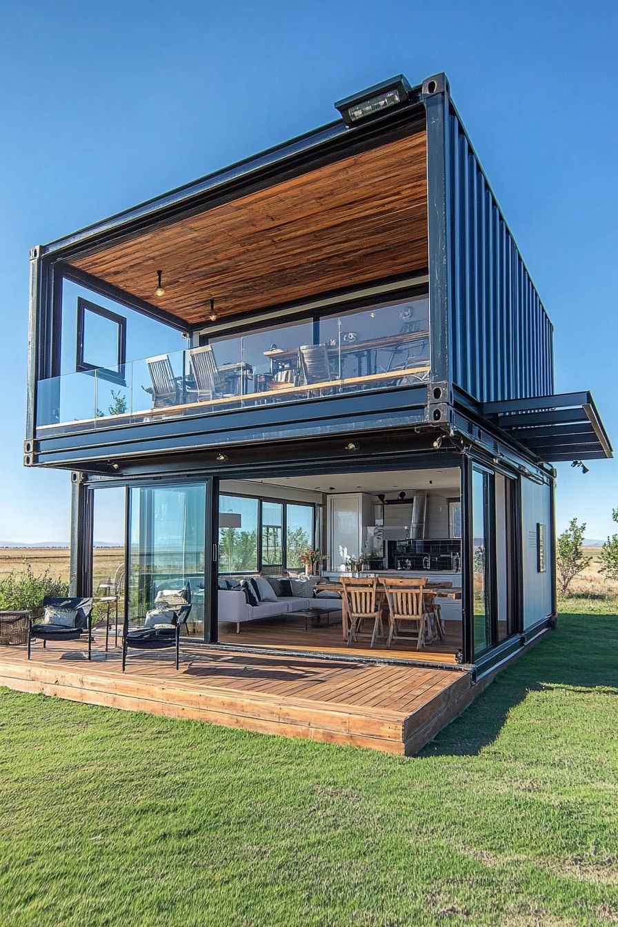 Container Home With Mezzanine Loft - photo 3