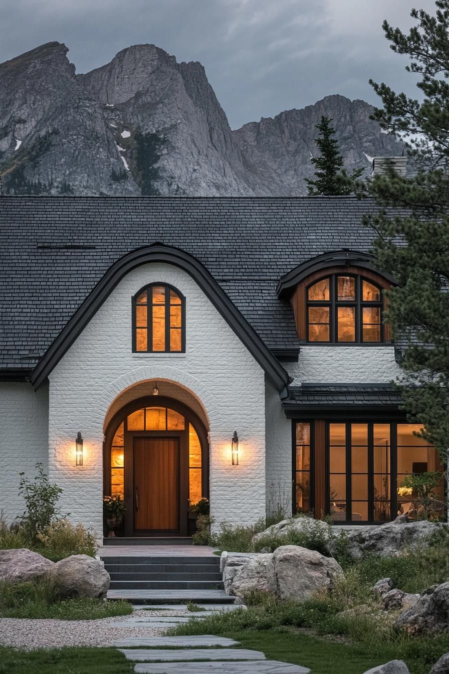 Snow-White Brick Paired with Dark Timber - photo 4