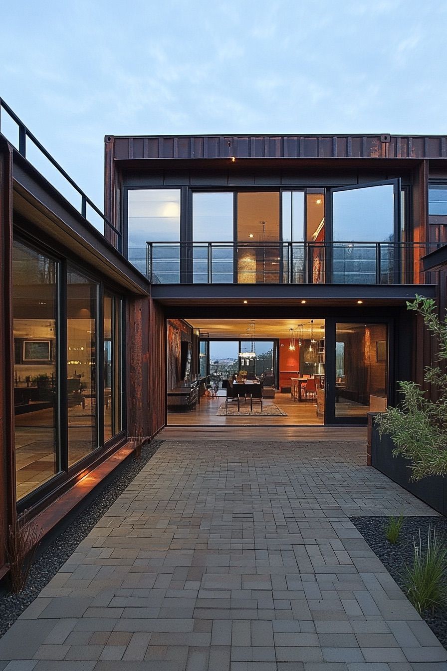 Container Home With Central Courtyard - photo 4