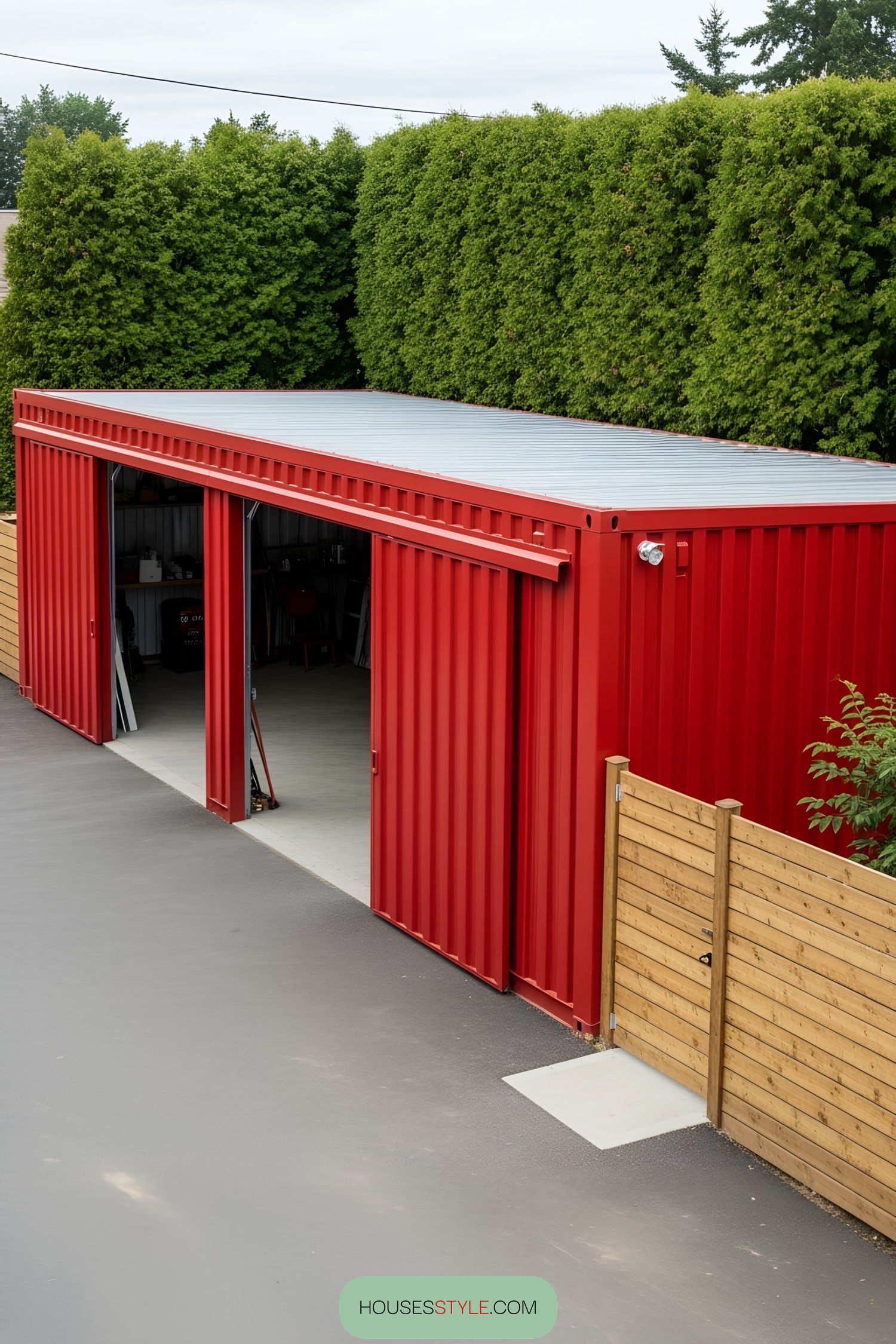 6. Crimson Cube: A Bold Red Craft Space