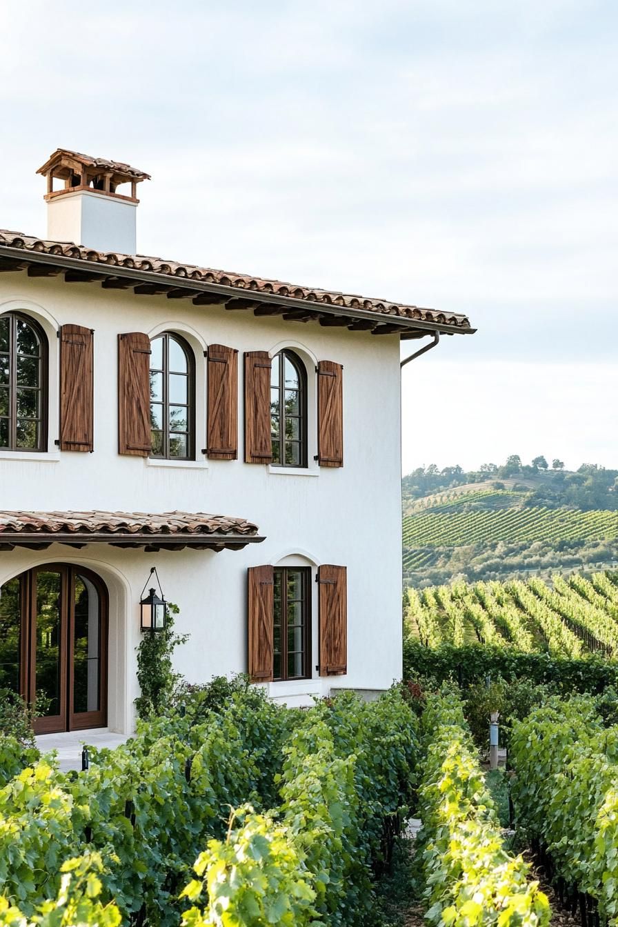 Tall Narrow Windows With Wooden Shutters - photo 3