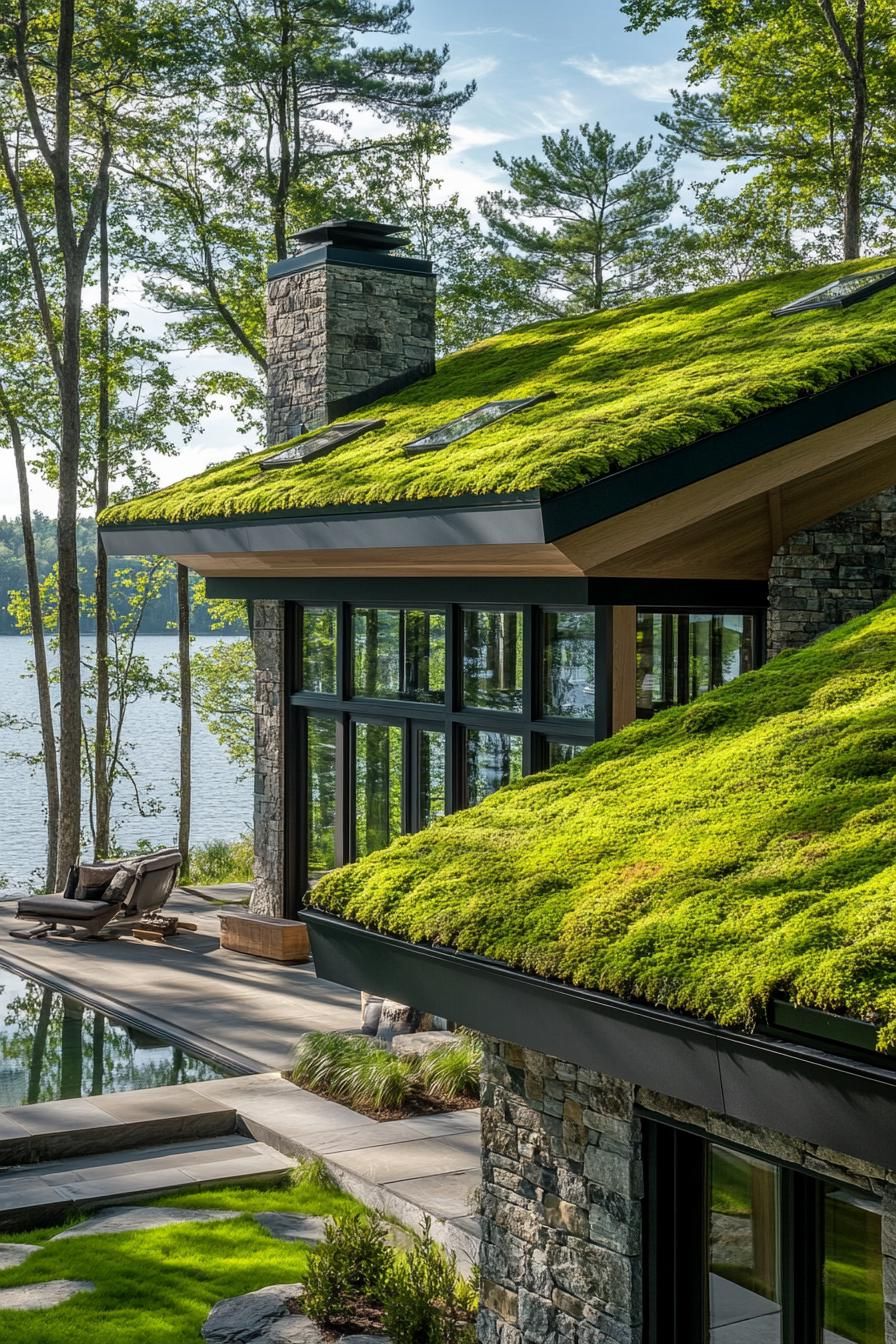 Living Green Roofs Covered In Moss - photo 4