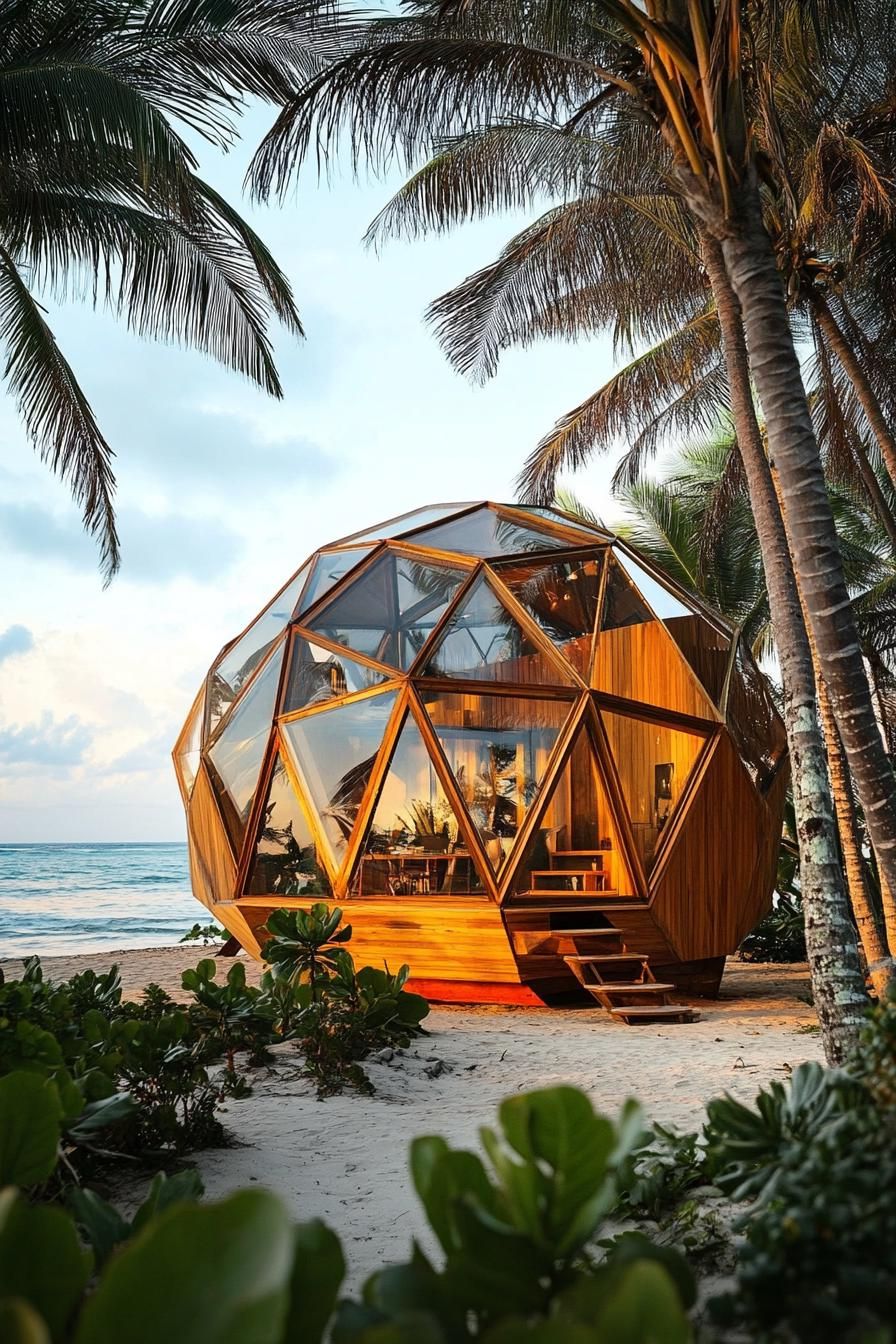 8) Geometric Marvel on the Beach
