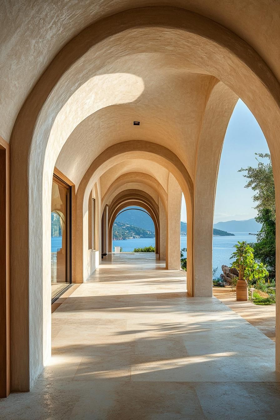 A Walkway Framed by Majestic Arches