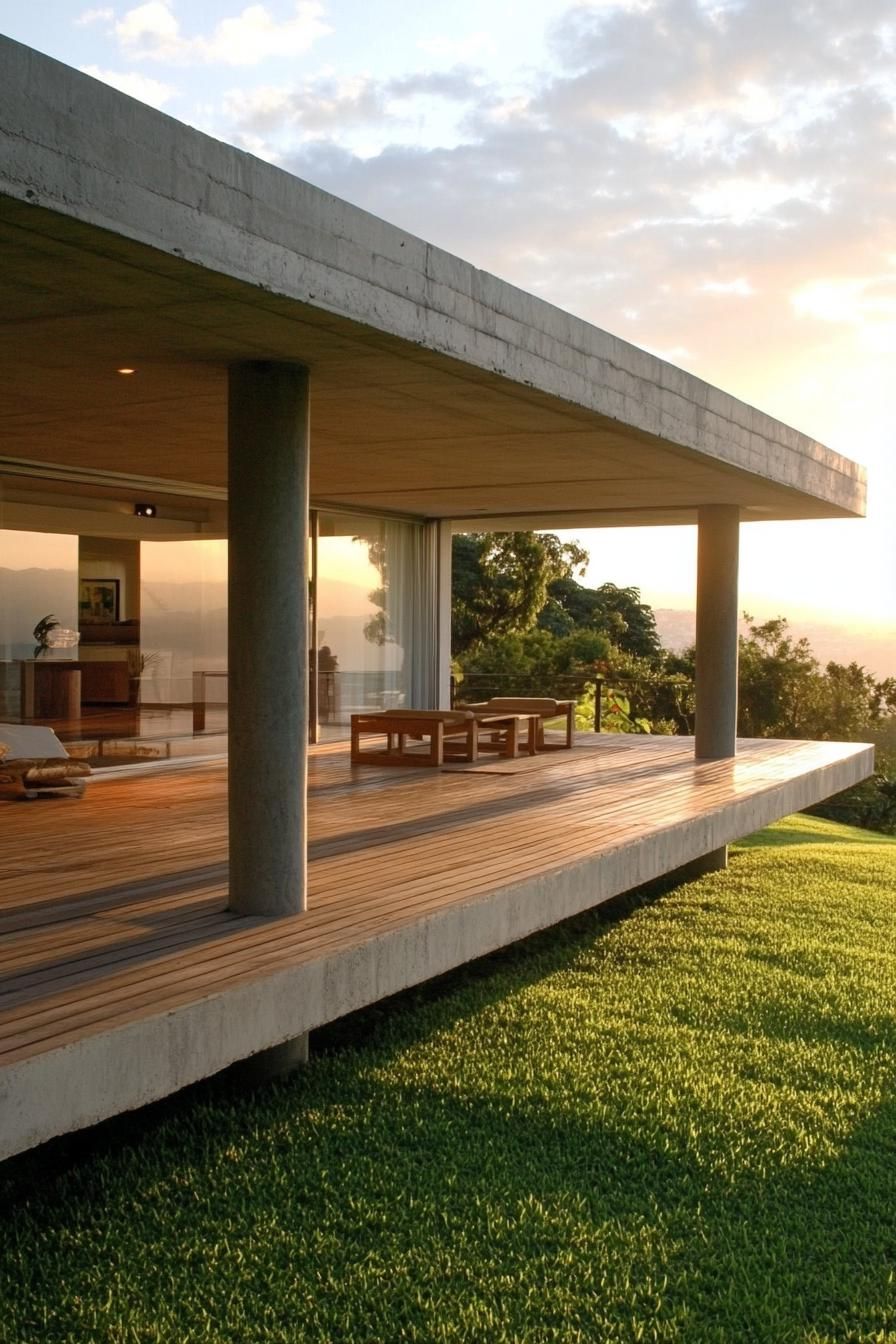 Minimalist Concrete Porch Columns - photo 4