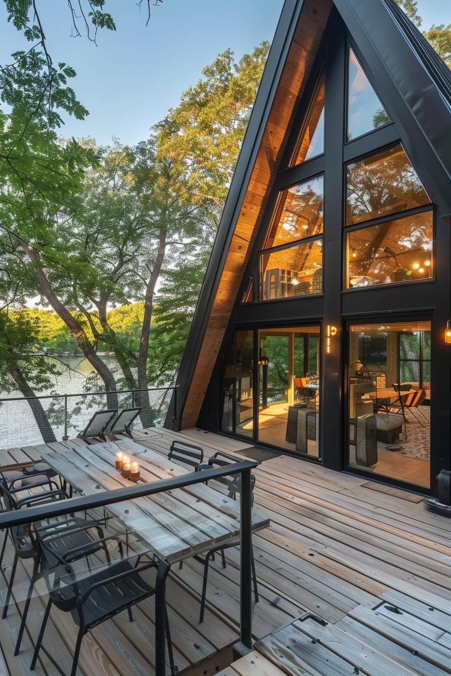 A-frame With a Spacious Outdoor Deck - photo 2