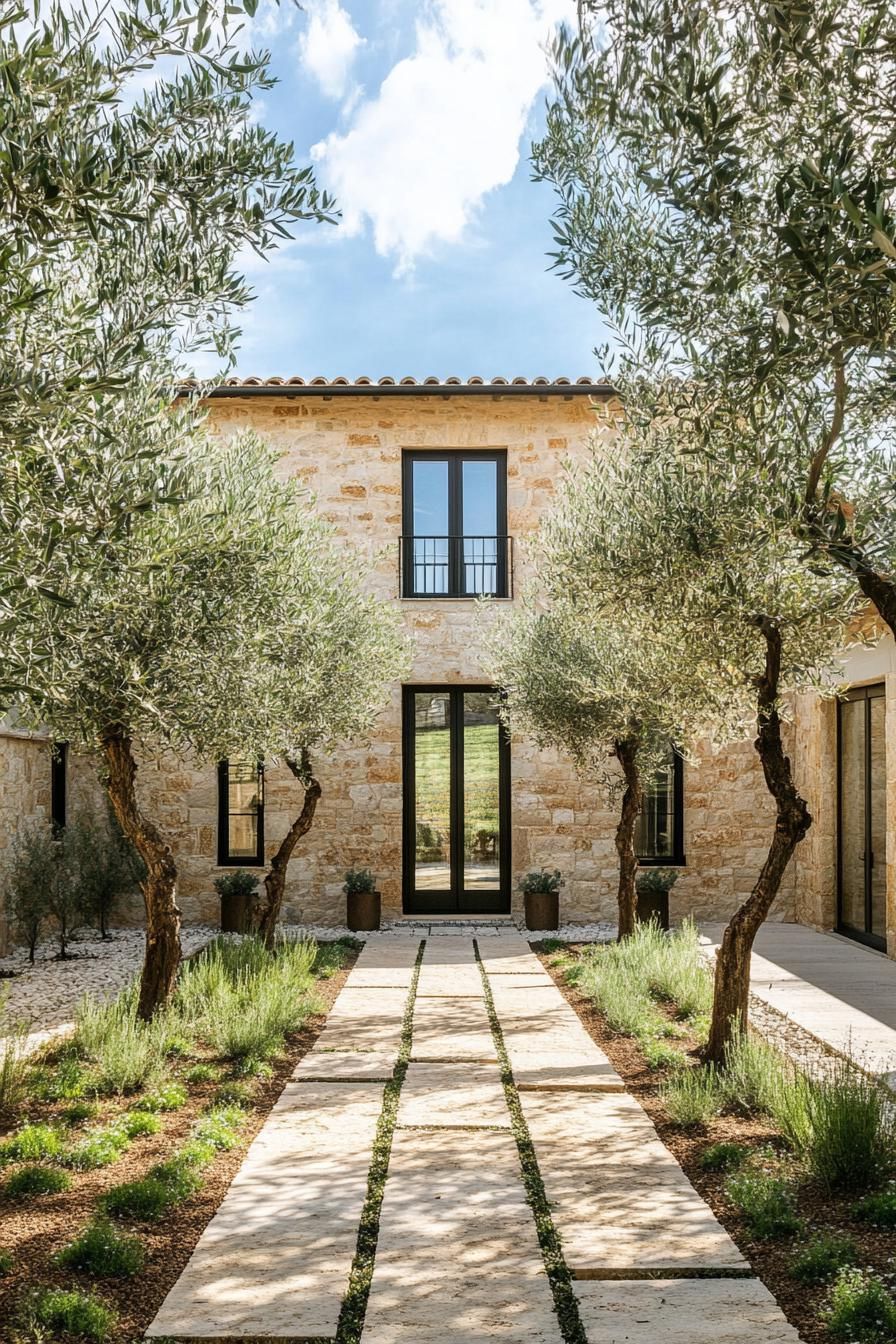 Courtyard Home Shaded by Olive Trees - photo 3