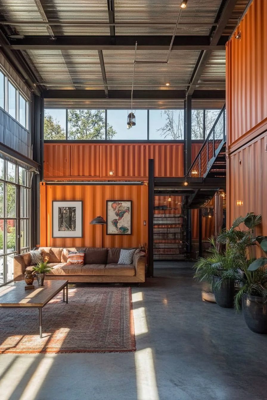 Industrial Style Container Home