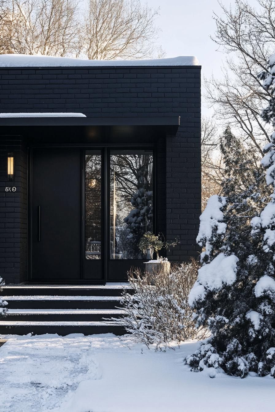 Matte Black Brick Walls - photo 4