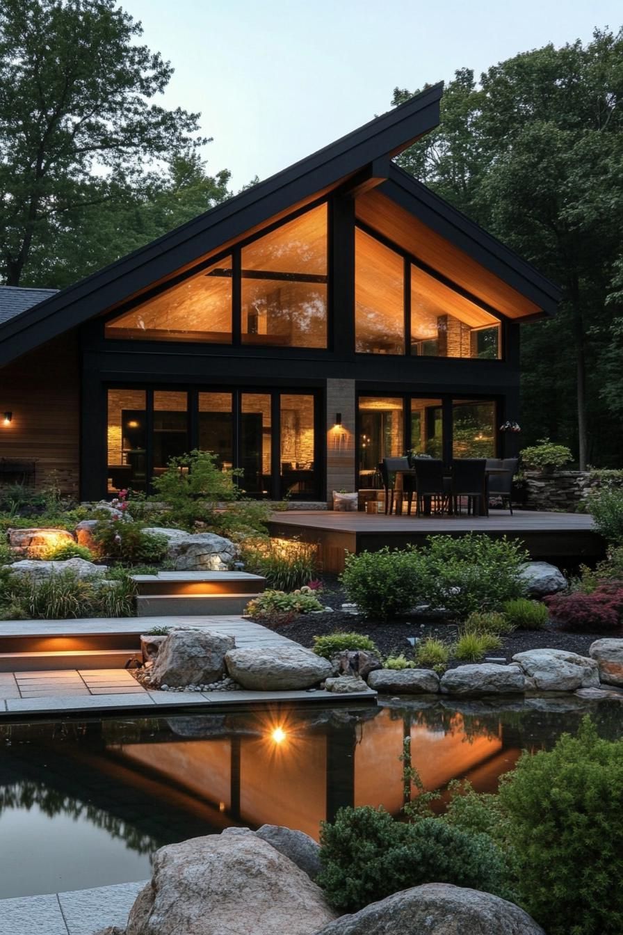 A Modern Chalet With a Dazzling Pond View
