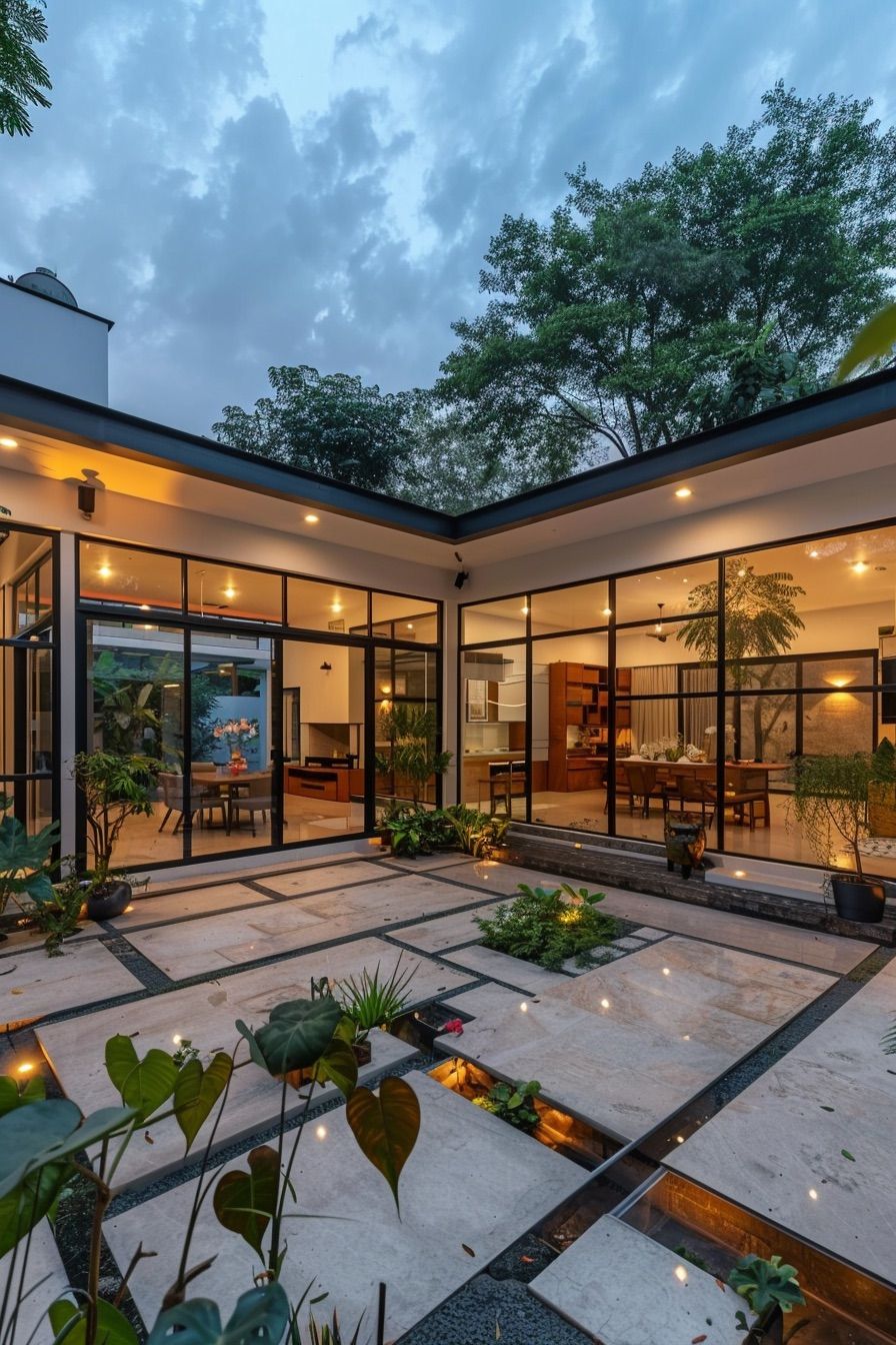 Courtyards Framed by Glass Walls - photo 4