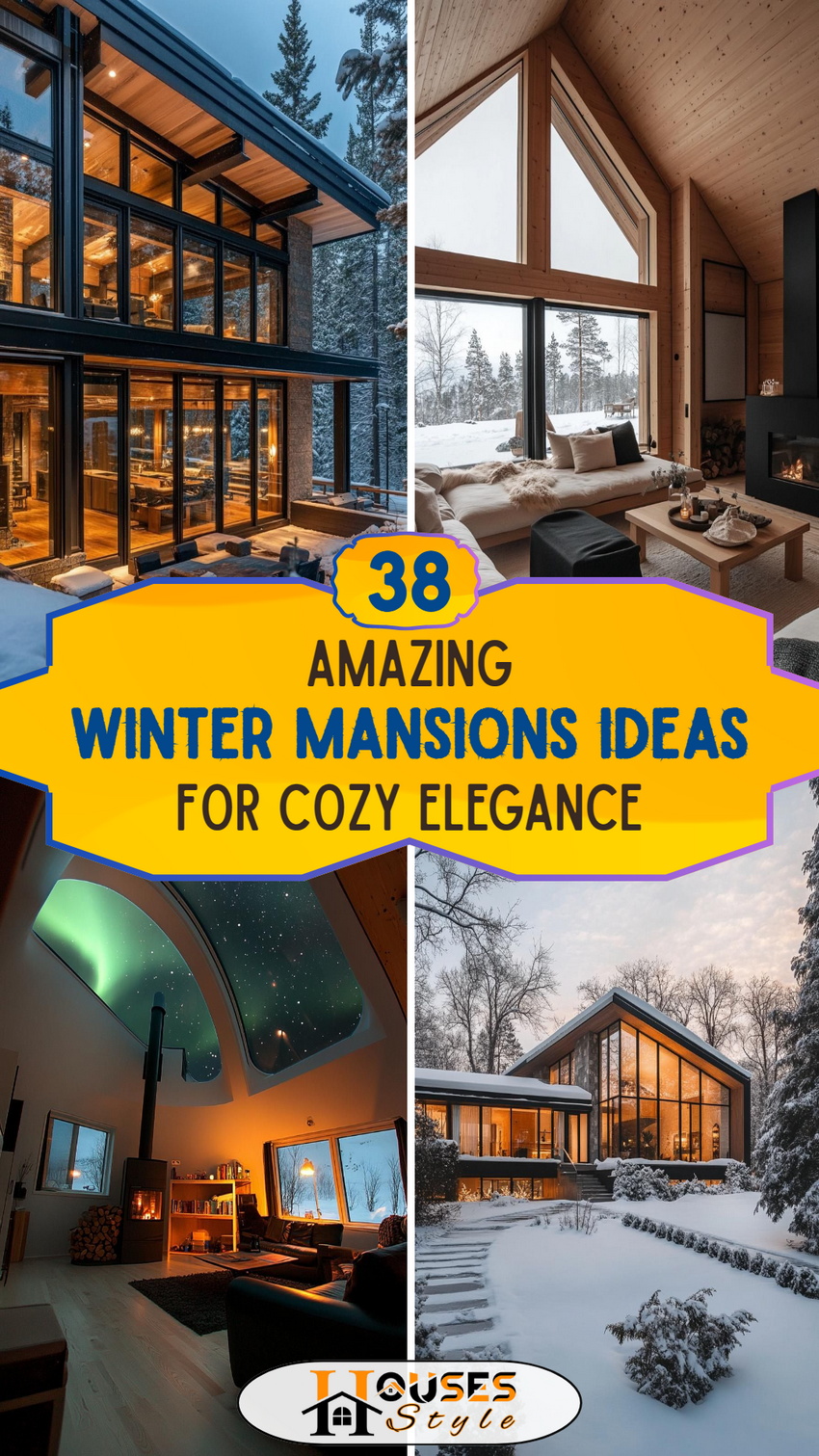 38 Winter Mansions Ideas for Cozy Elegances