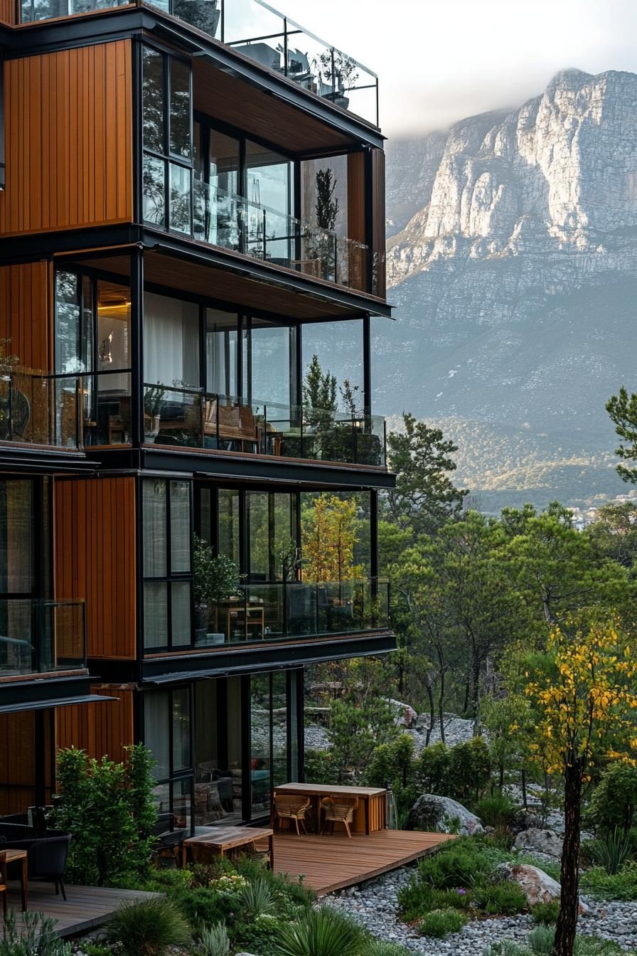 Container Apartments With Sweeping Mountain Views
