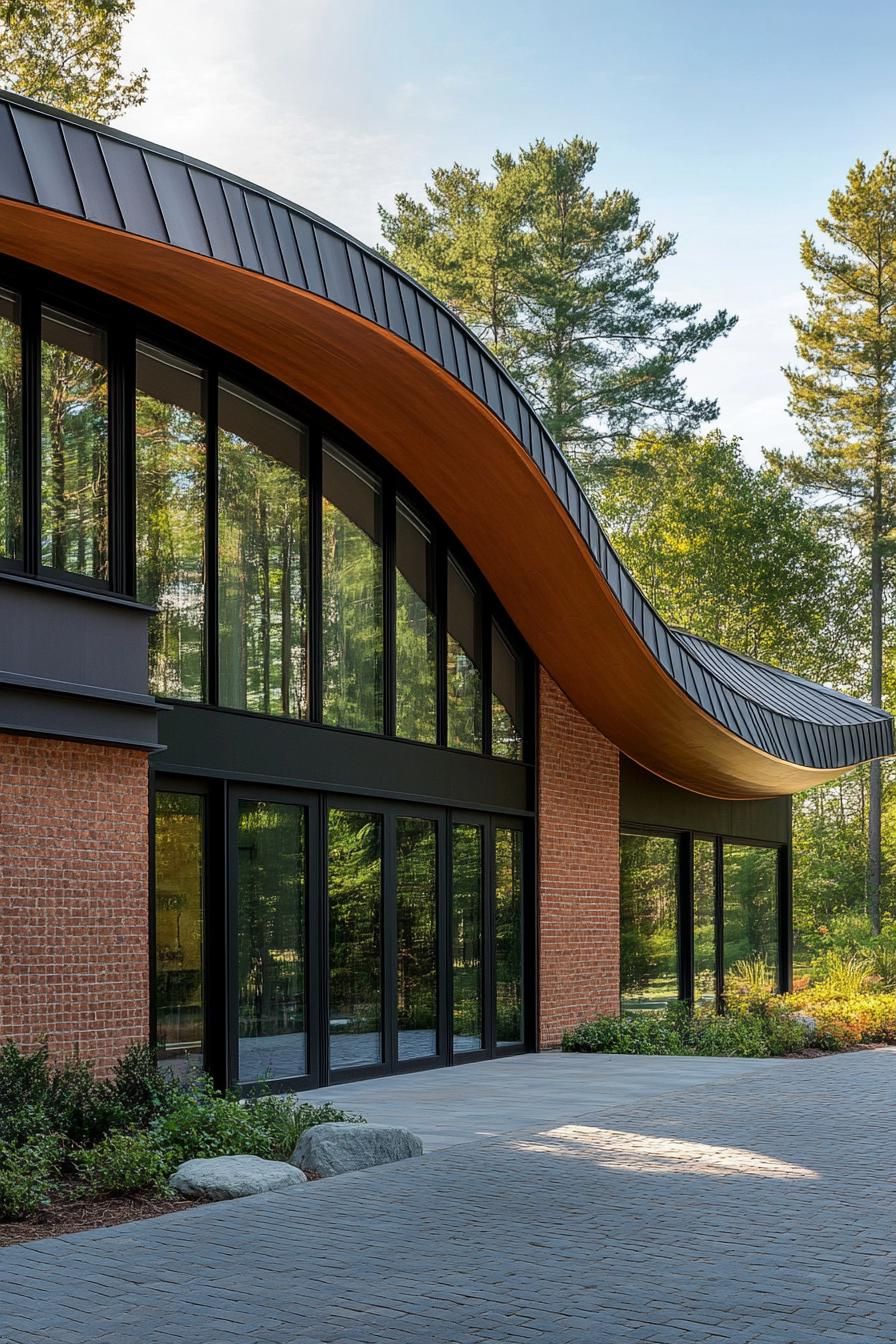 Curved Zinc Roofs With Standing Seams - photo 3