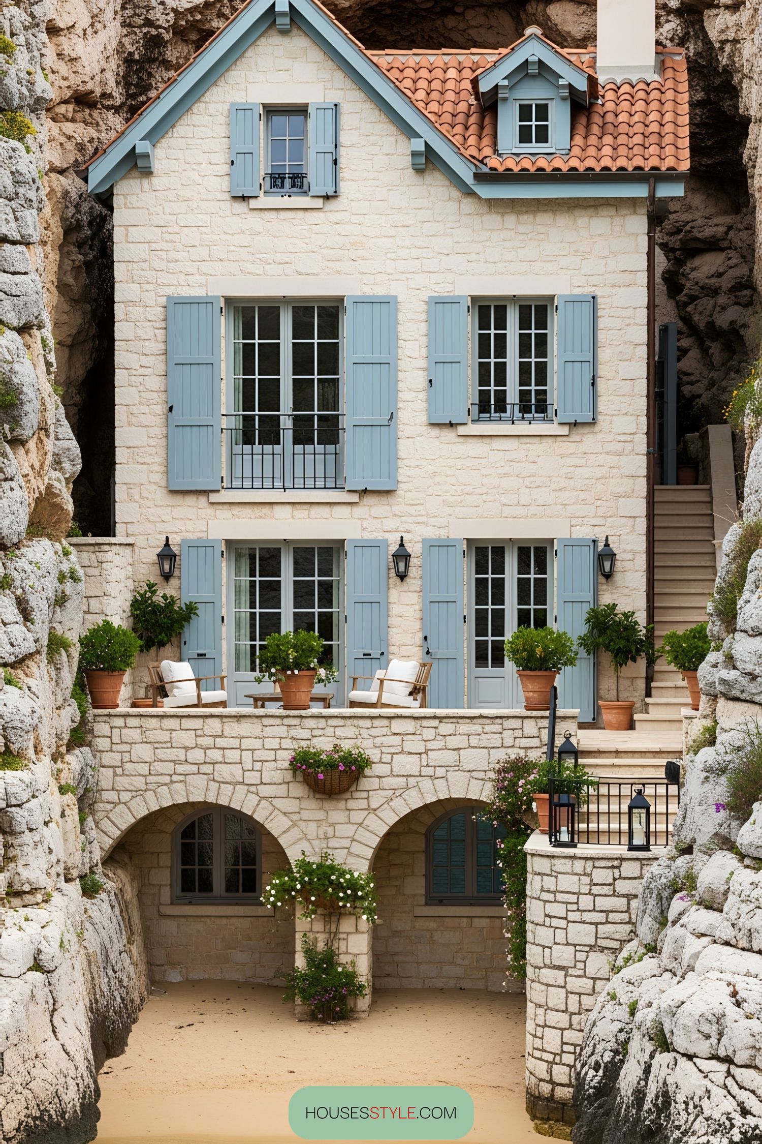 A Cozy Corner with Blue Accents