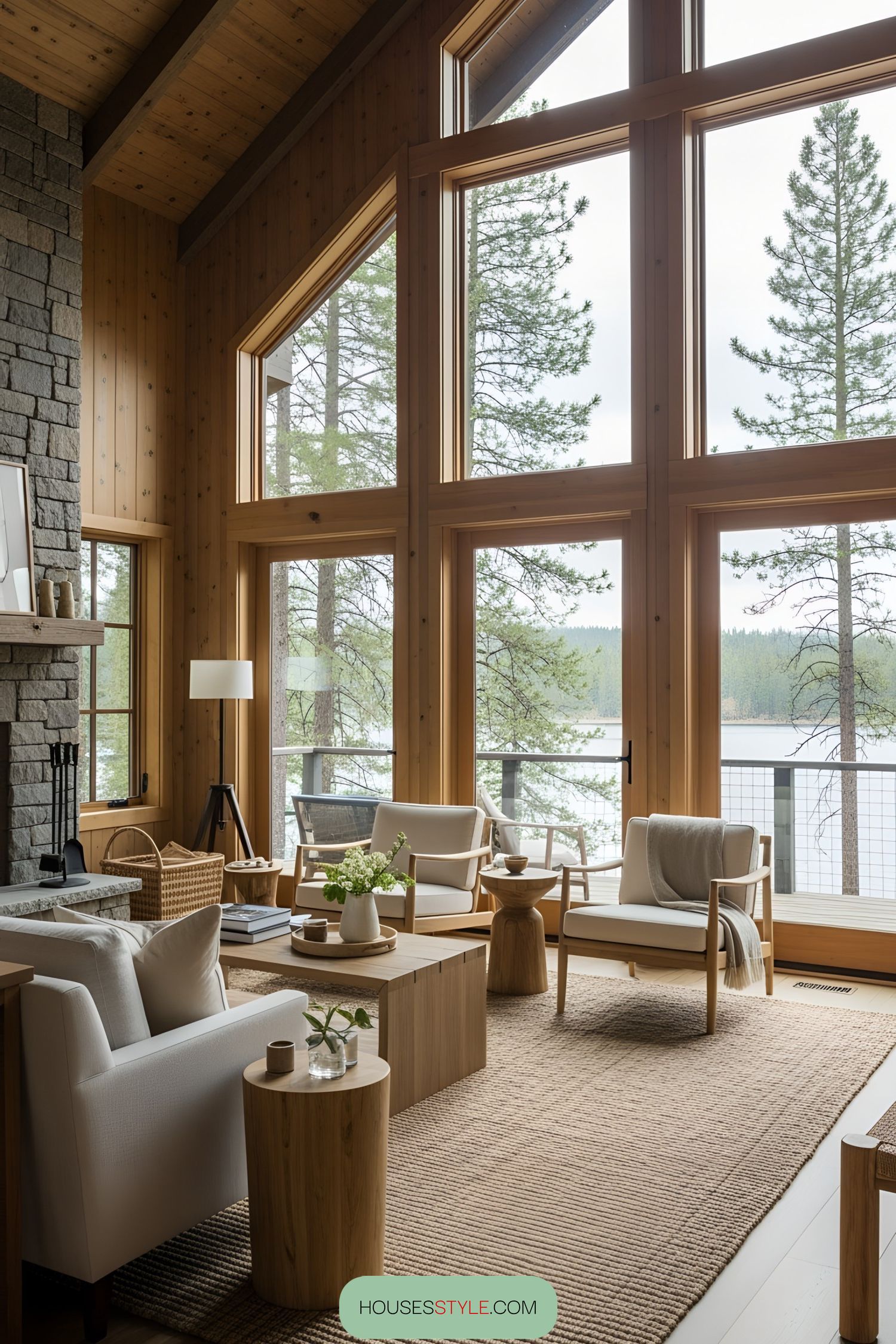 Sunlit Bungalow Nestled Among Pine Trees