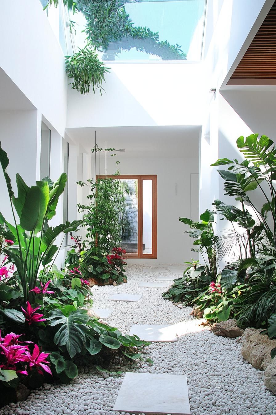 Tropical Indoor Courtyard Escape