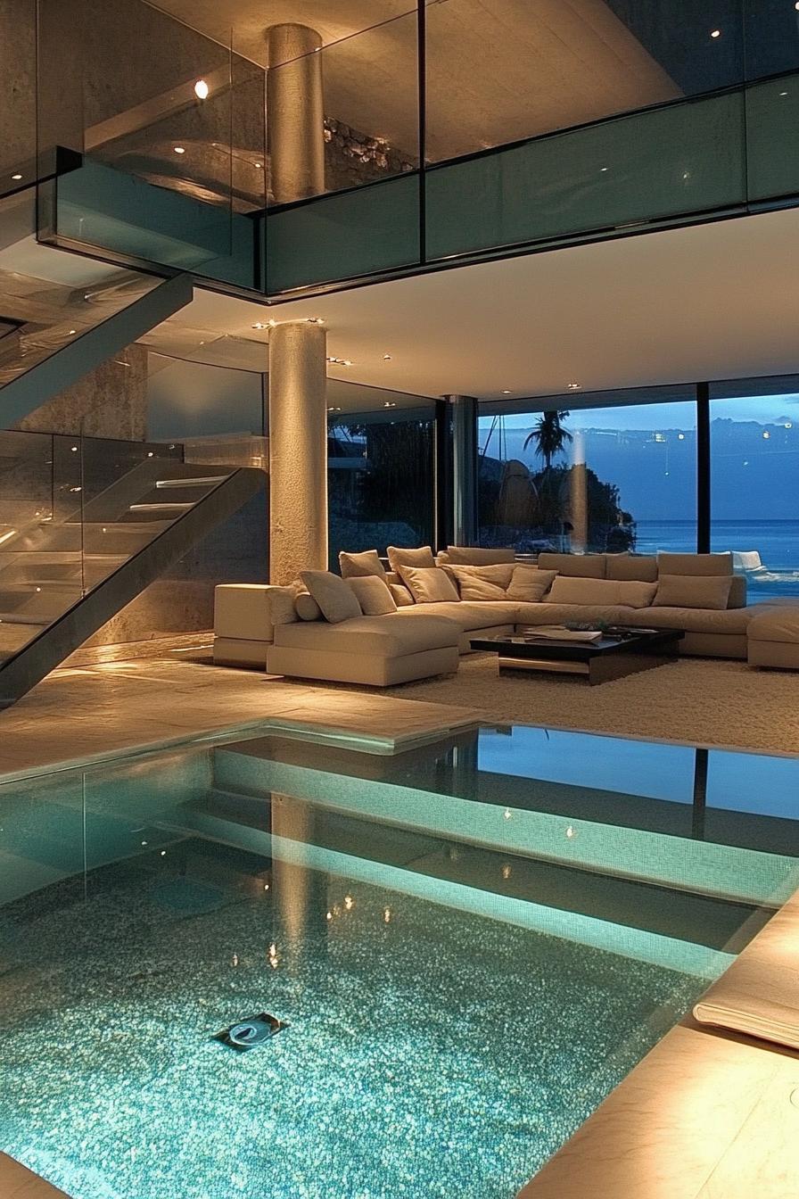 Poolside Sunken Living Room - photo 2