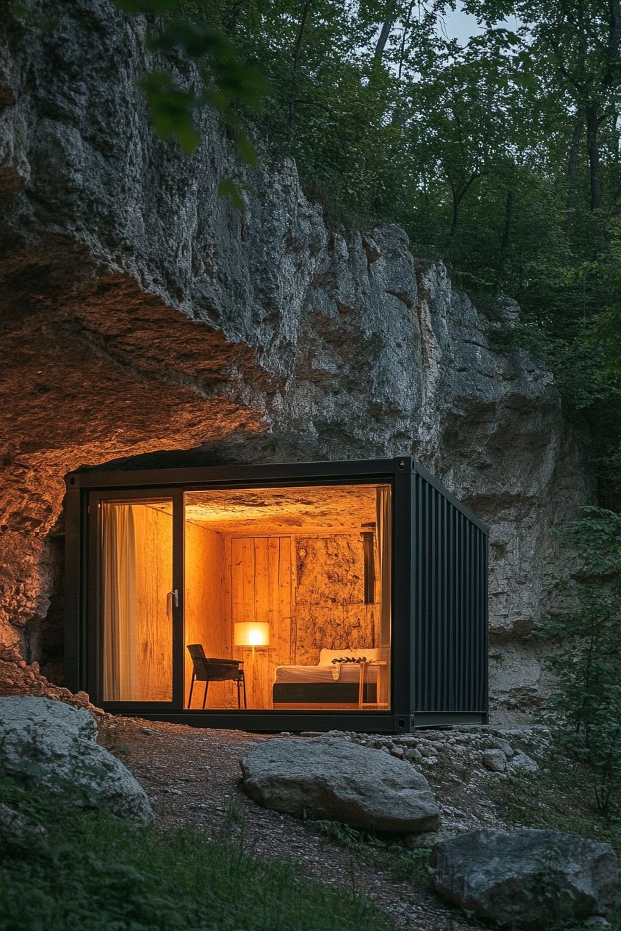 Underground Bunker-Style Container Cabin - photo 2