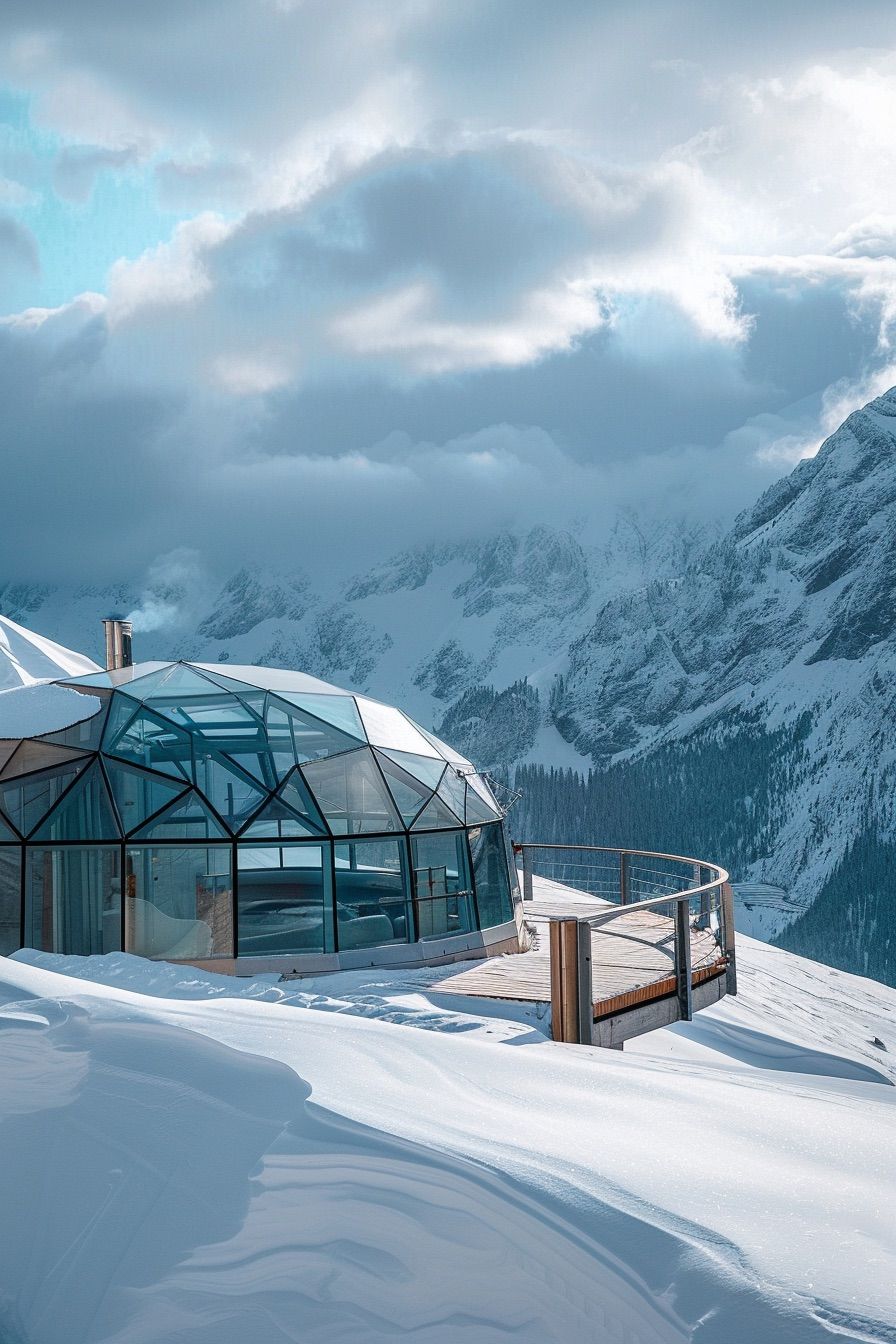 Igloo-Shaped Floating Glass Cabin - photo 2