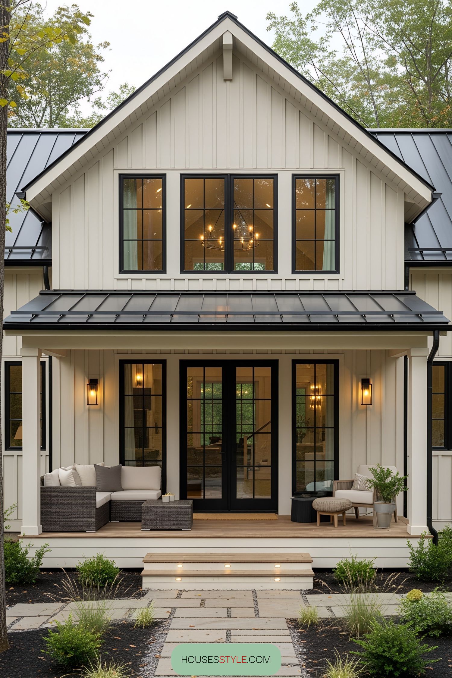 A Country Home with an Inviting Porch