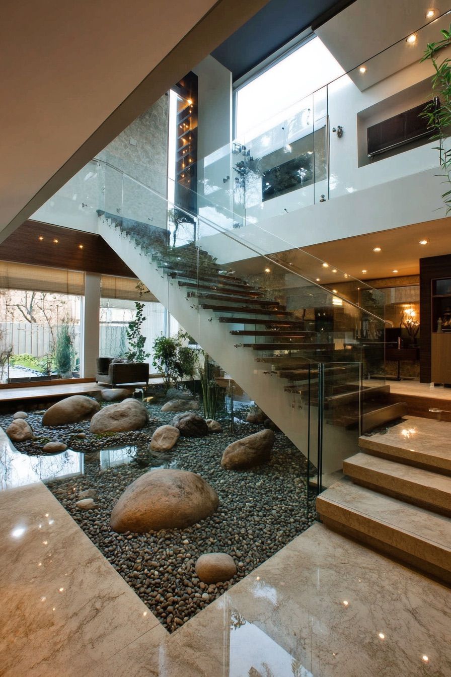 Zen Rock Garden Atrium Ideas