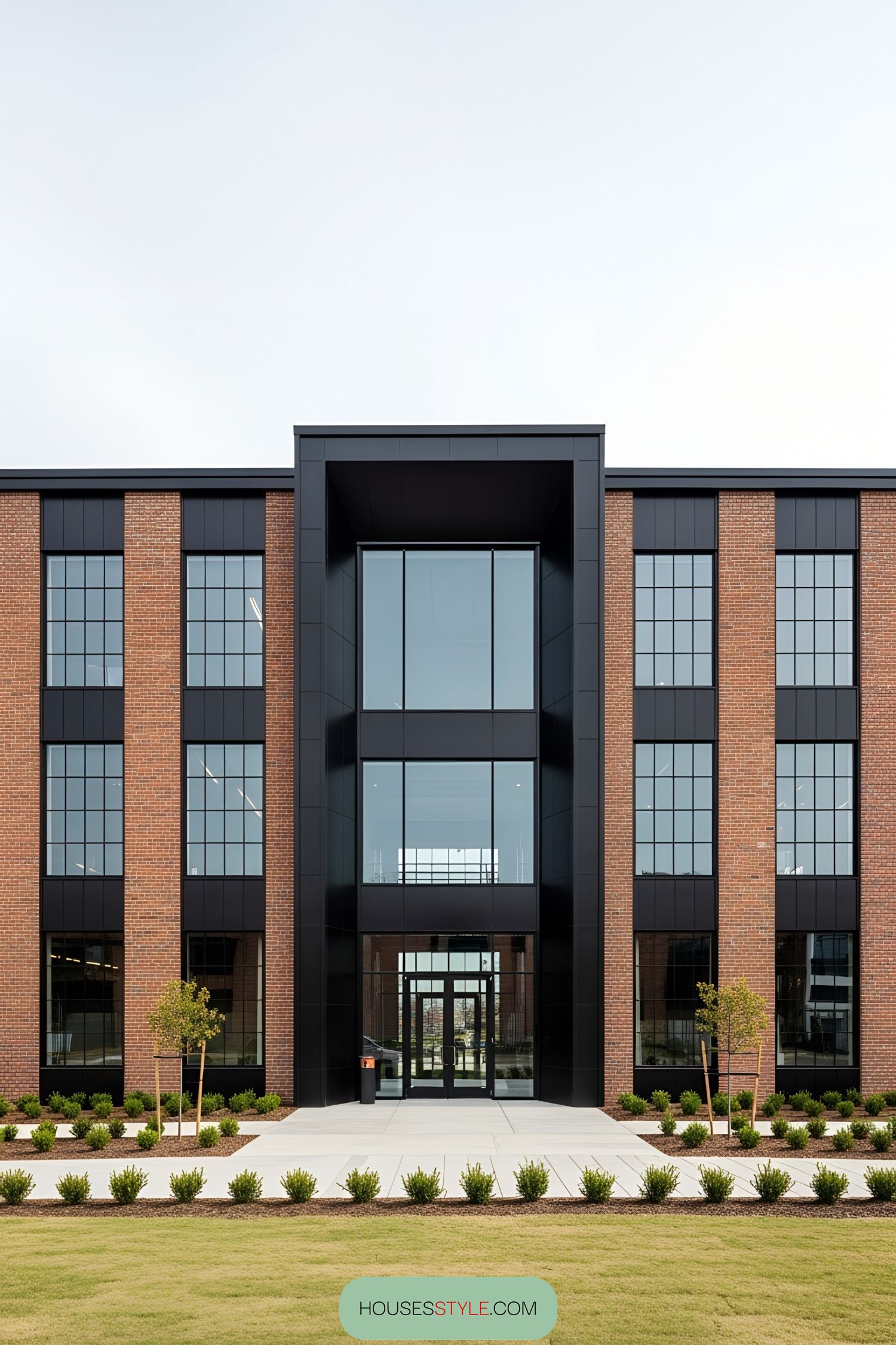 Brick and Steel Facade Combinations