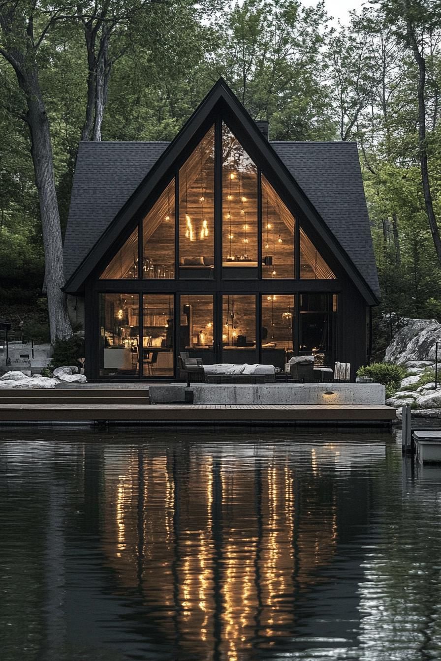 A-Frame Homes With Oversized Picture Windows