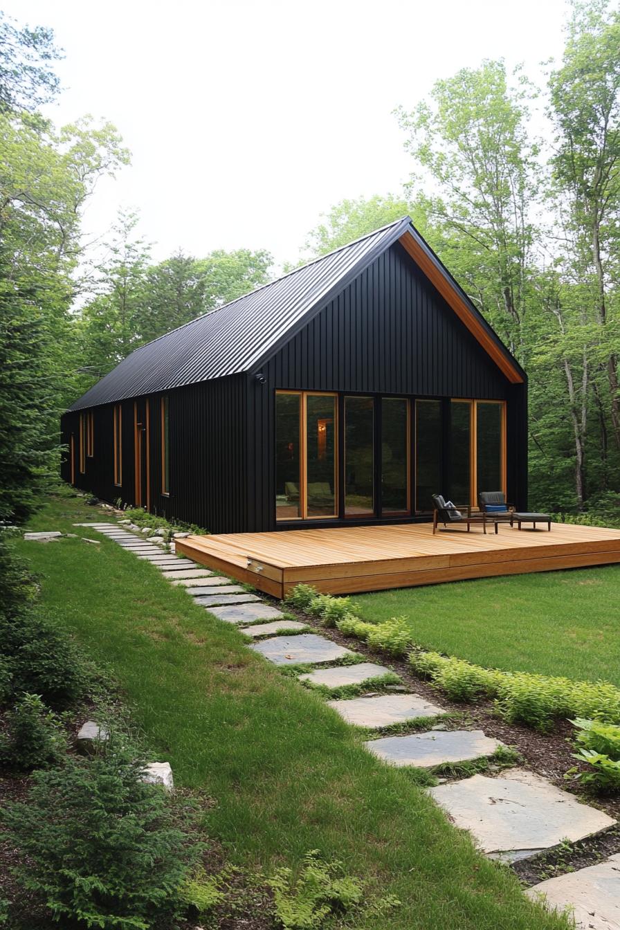 Linear Nest: Modern Pine Escape