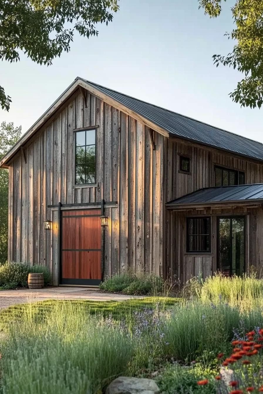 Barn Facade Built From Reclaimed Wood - photo 4