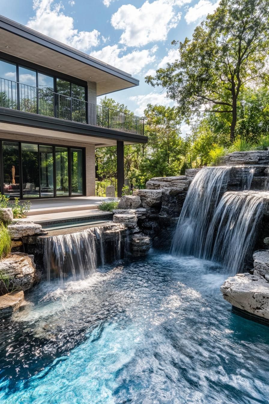 Natural Rock Waterfall Features - photo 2