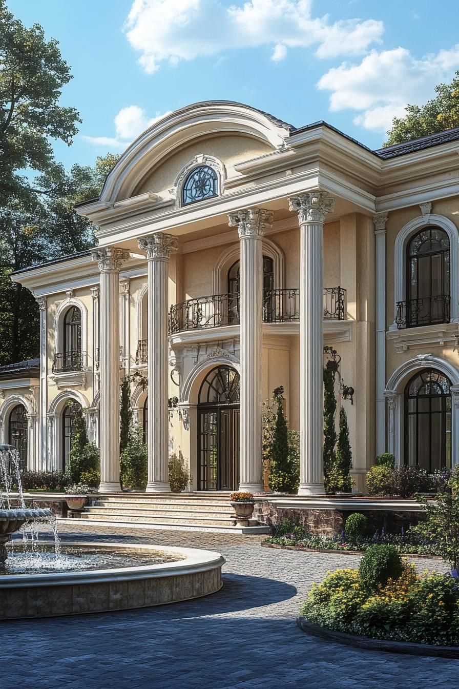 Esteemed Villa With Fountains and Columns