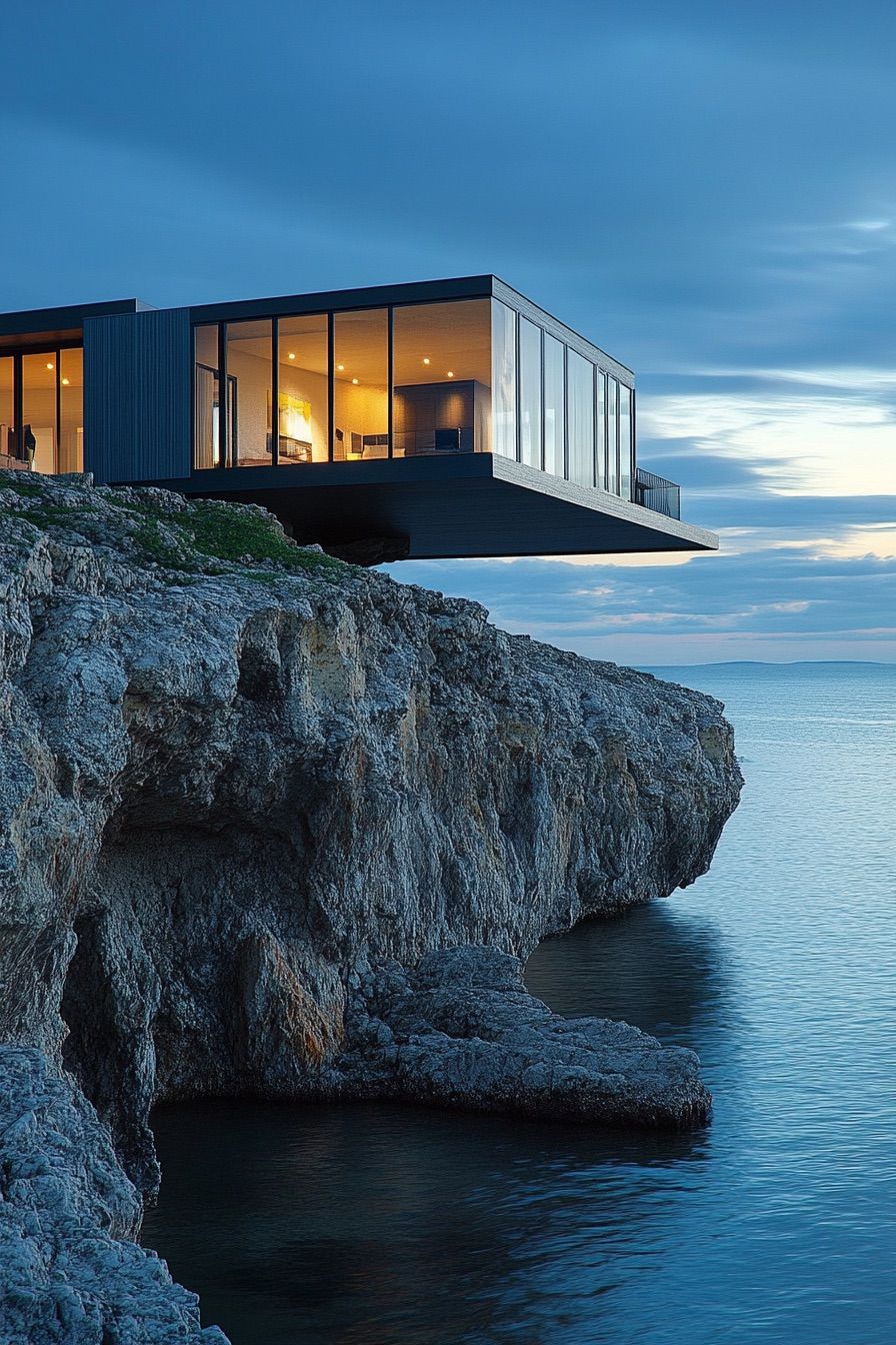 Floating Modular Home Anchored to the Cliff - photo 3