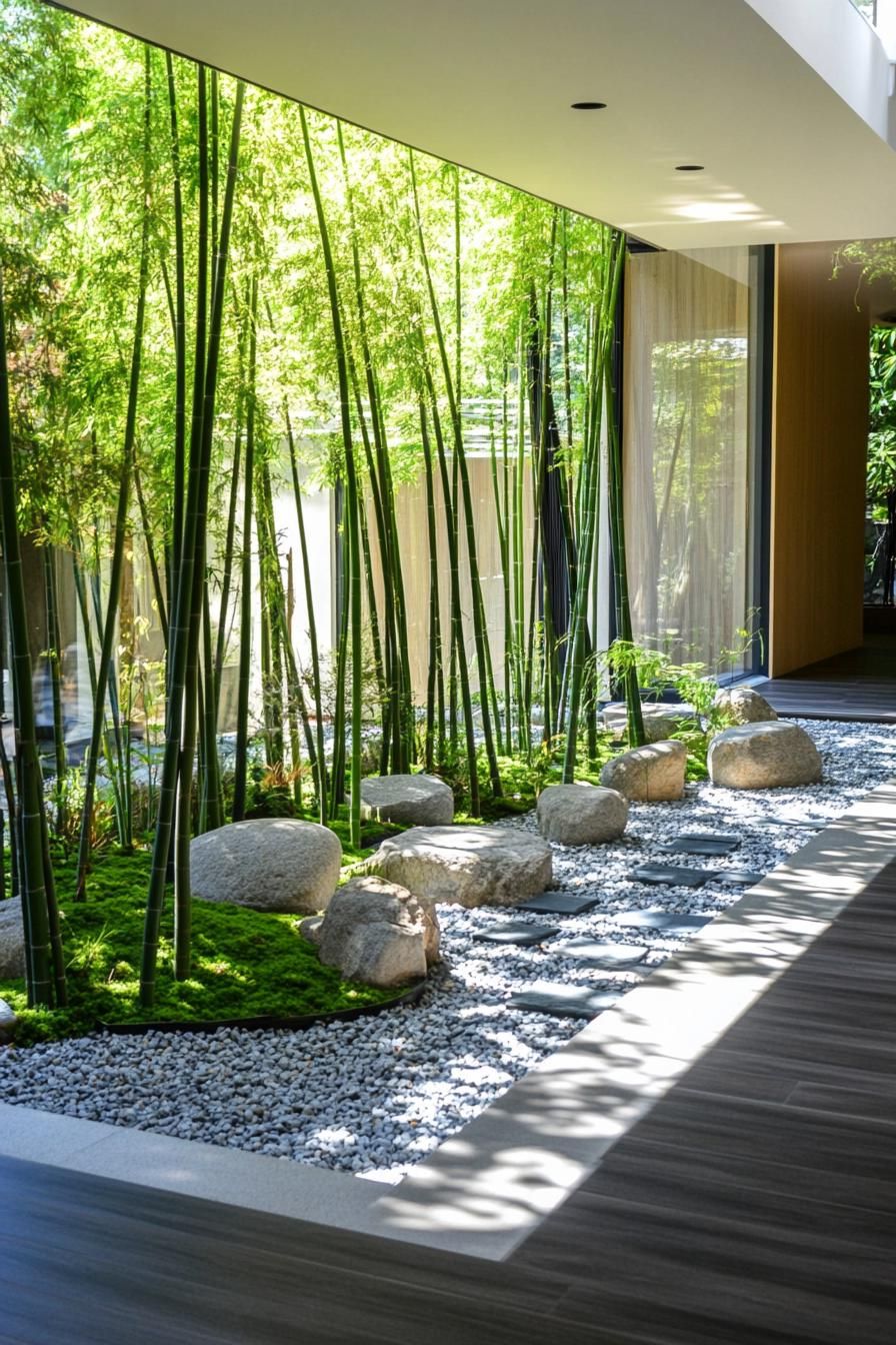 Rock and Bamboo Accents in Zen Gardens - photo 3