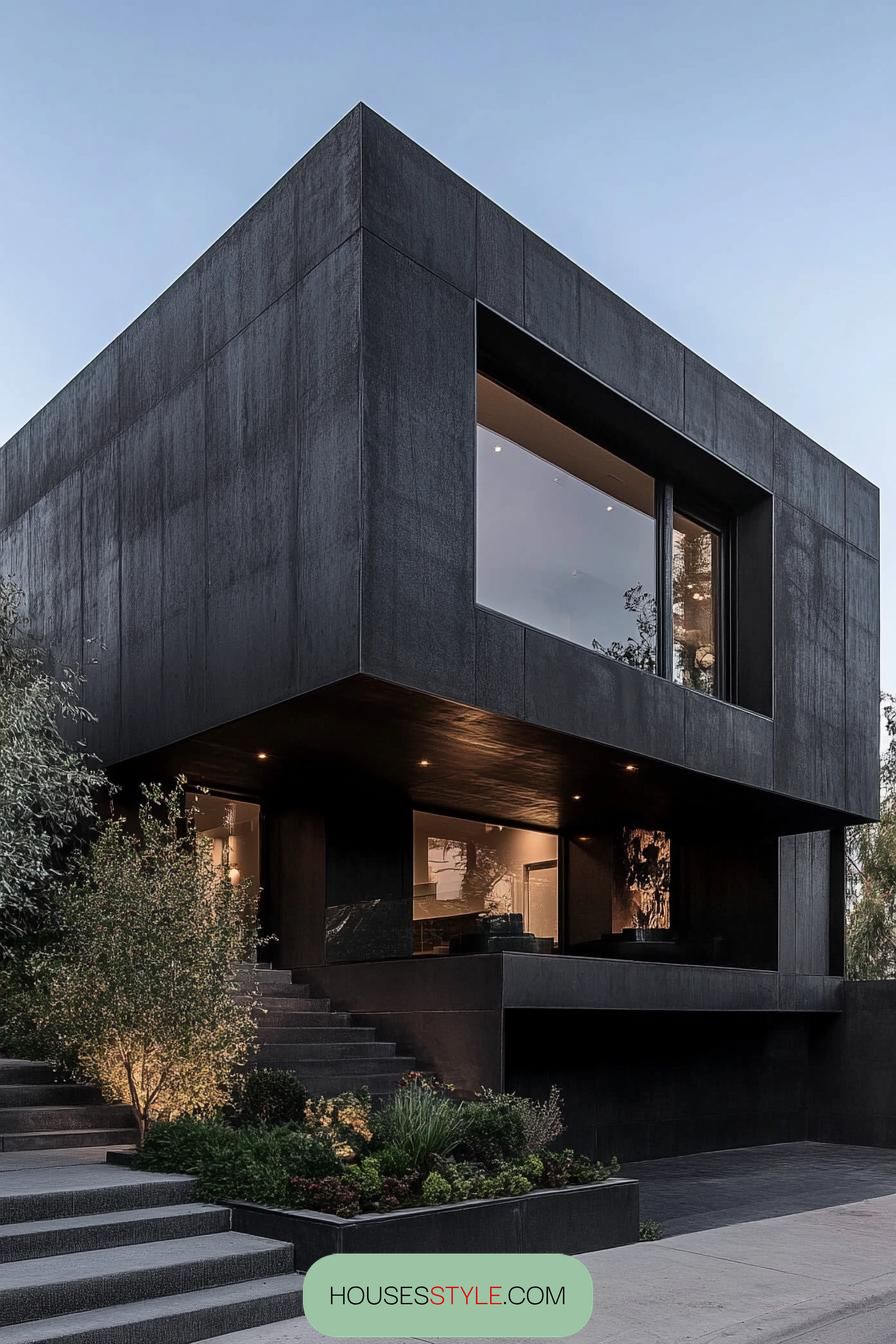 Black Steel and Concrete Industrial Style - photo 2