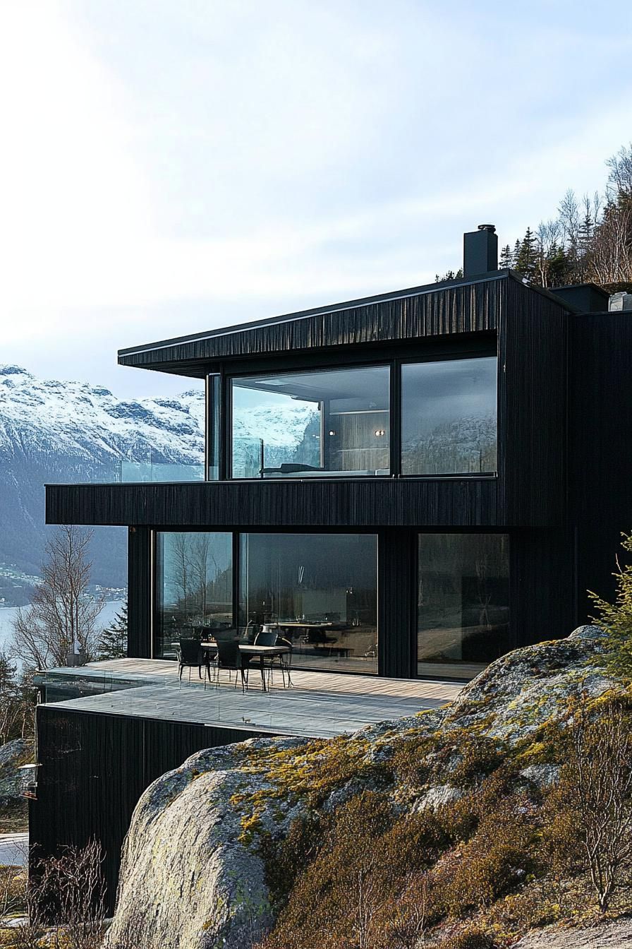 Charcoal Timber Siding With Oversized Windows - photo 2