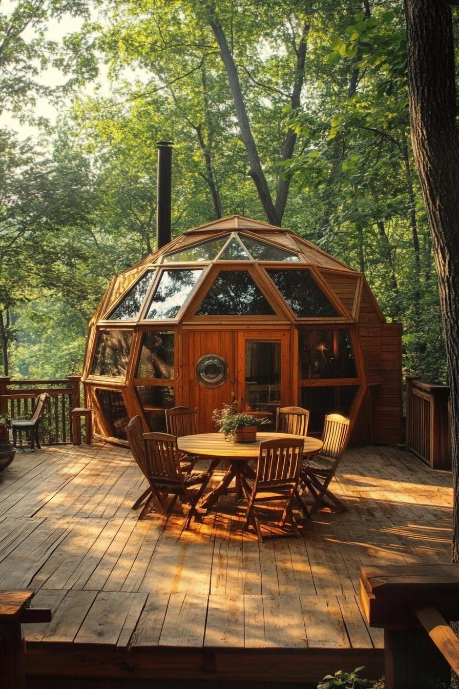 7) Wooden Dome Delight