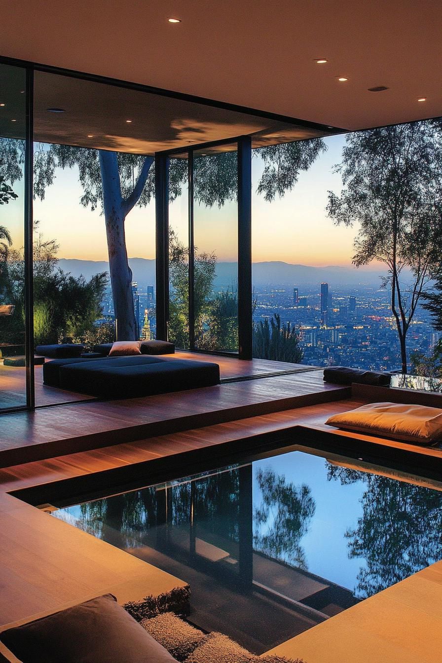 Sunken Living Room Next to the Pool - photo 3